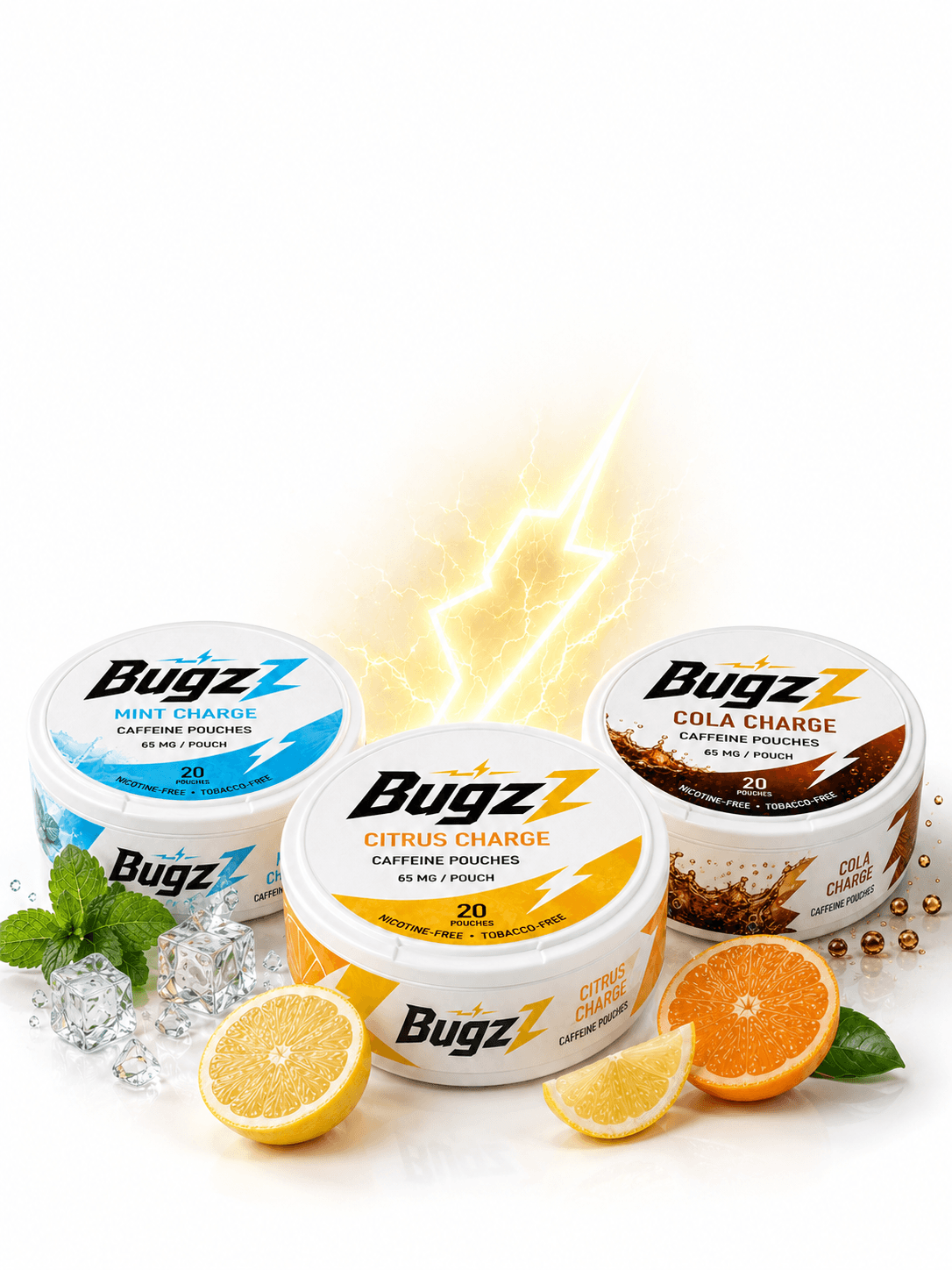 BugzZ Mint, Citrus and Cola product range